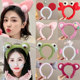 Cute Frog Face Wash Headband Women's 2024 New Anti-Slip Headband Hairband Plush Headband Hair Bundle Pressed Hairpin