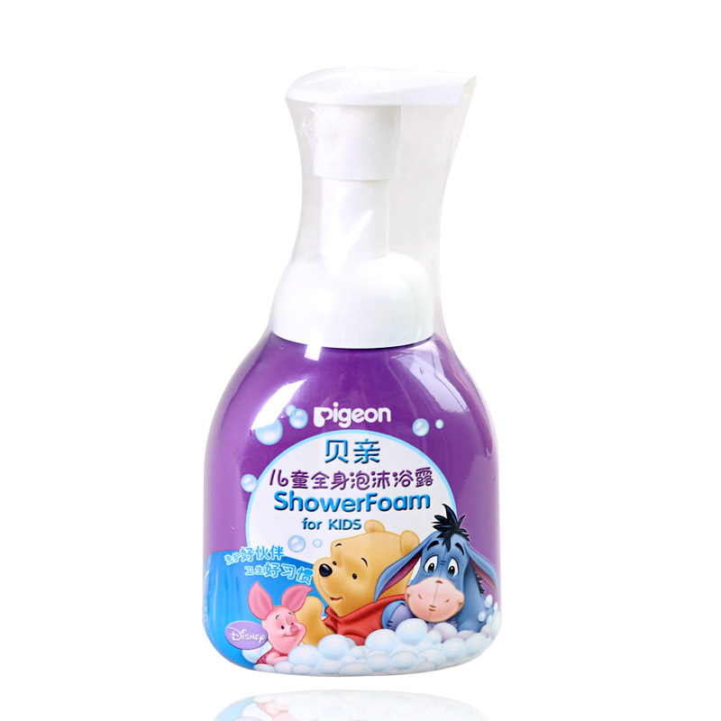 清仓包邮贝亲儿童宝宝全身沐浴露水果精华泡沫型细腻 250ml IA49