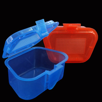 Waist hanging earthworm box red insect box live bait box Sandworm box tools single layer bait box fishing supplies fishing gear