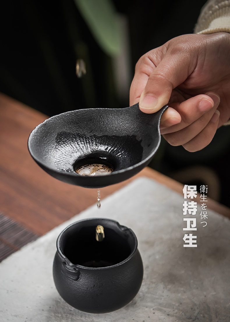 British ideas) tea filter ceramic filter the coarse pottery Japanese kung fu tea tea tea accessories