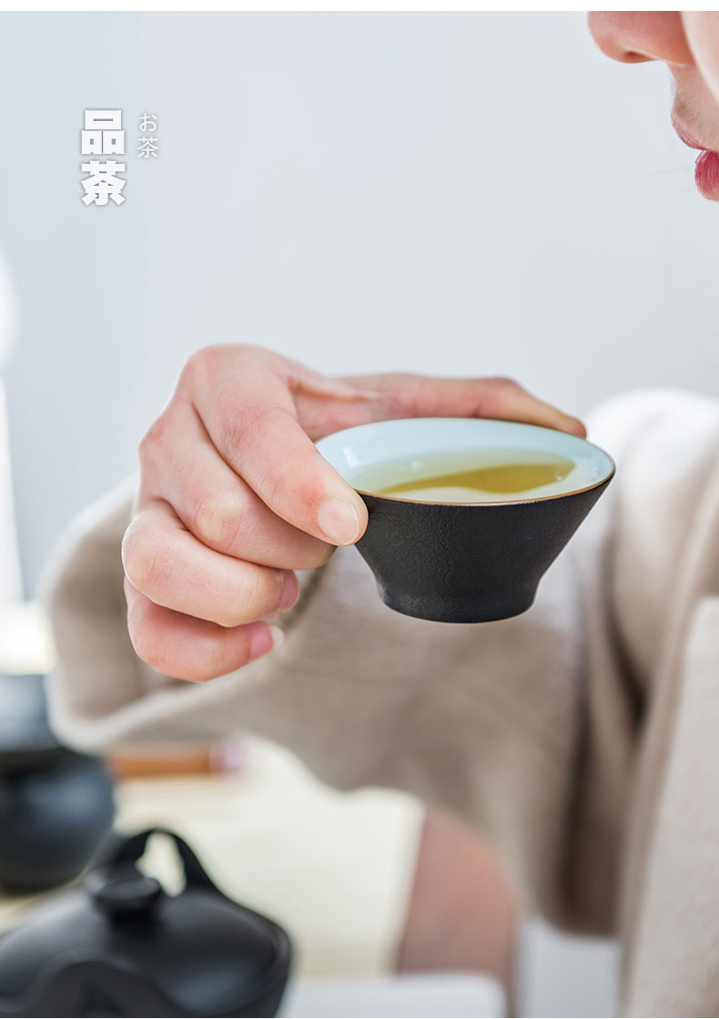 British ceramic tea set office of Chinese style hand grasp pot of modern home a whole set of kung fu tea tea cups