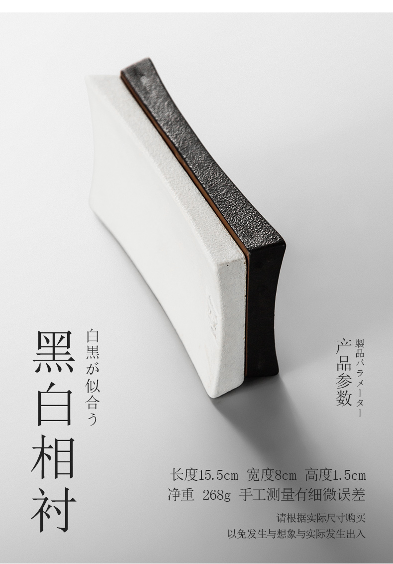 Coarse pottery tea towel holder, cotton tea towel clean ceramic tray mat tea tea tea table cloth base parts