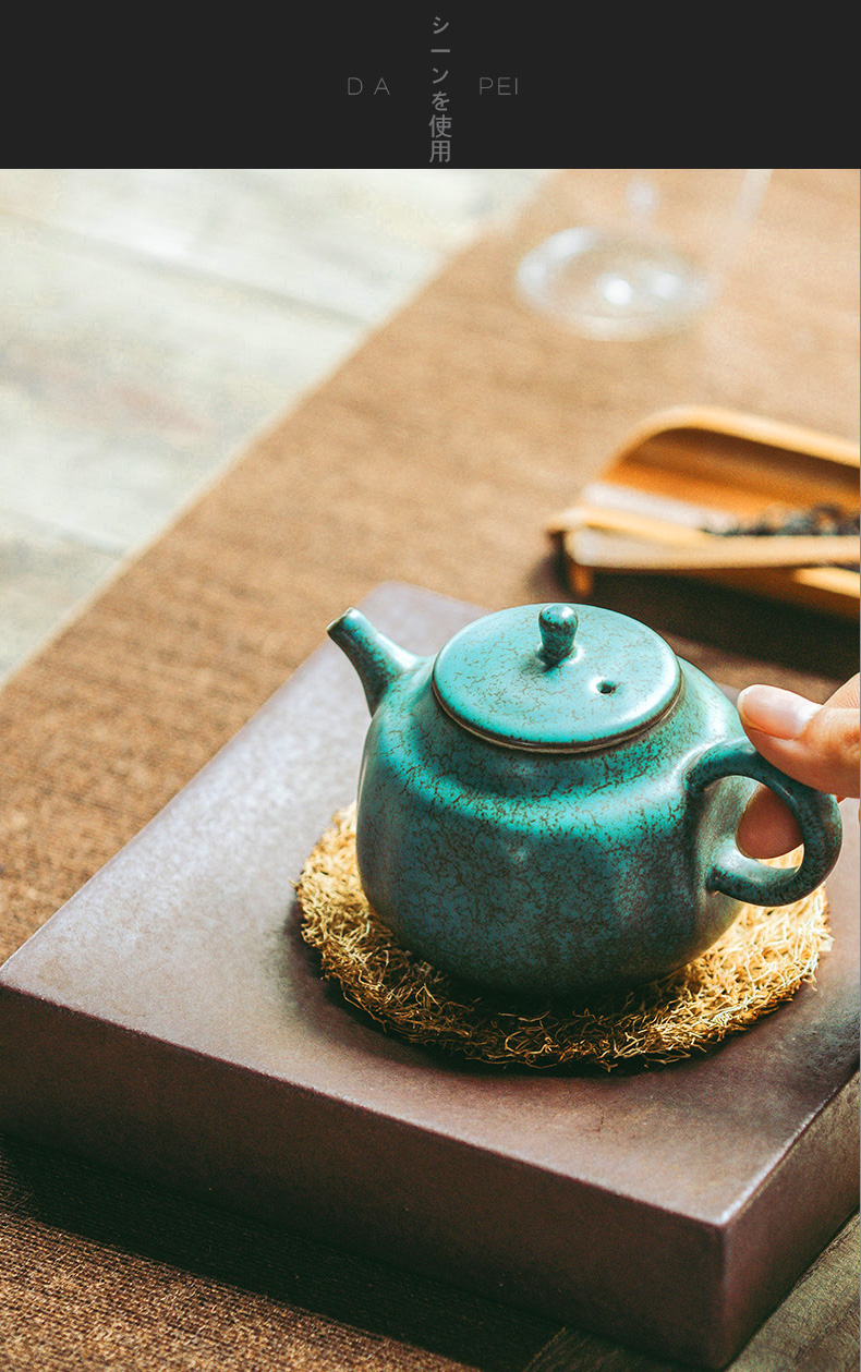 Early British hetian Japanese household ceramic teapot kung fu tea set the teapot tea filter pot of small single pot of restoring ancient ways