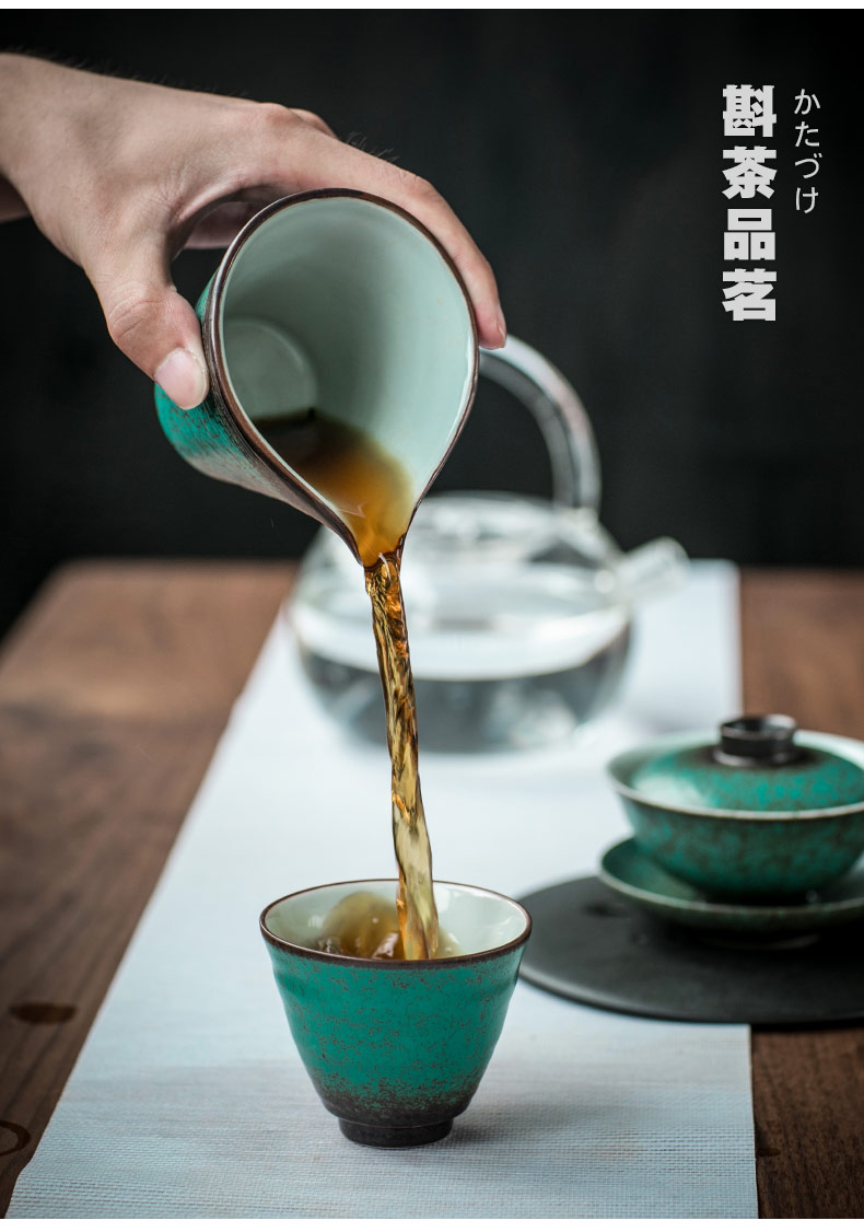 Small tureen three tureen only a pot of tea set contracted a cup of tea kungfu tea set, ceramic cups