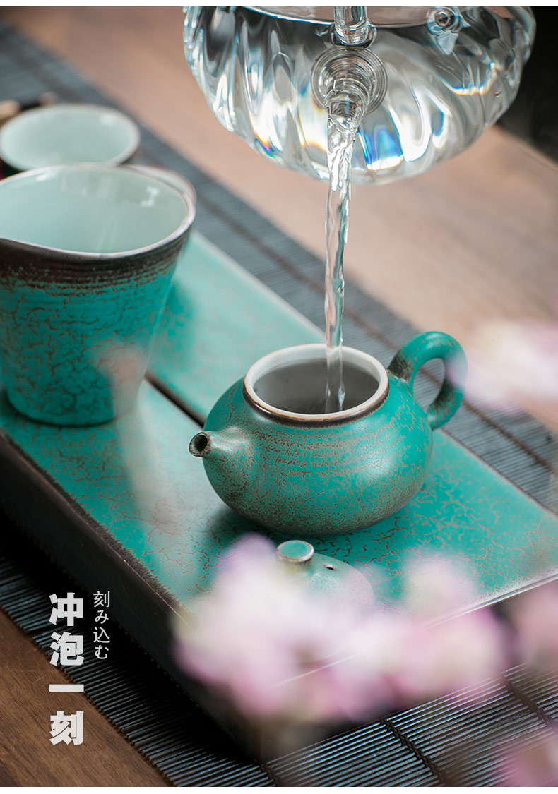 Kung fu tea set tea service of tea of a complete set of restoring ancient ways is the ceramic teapot home tea dry tea set tea sea suits for