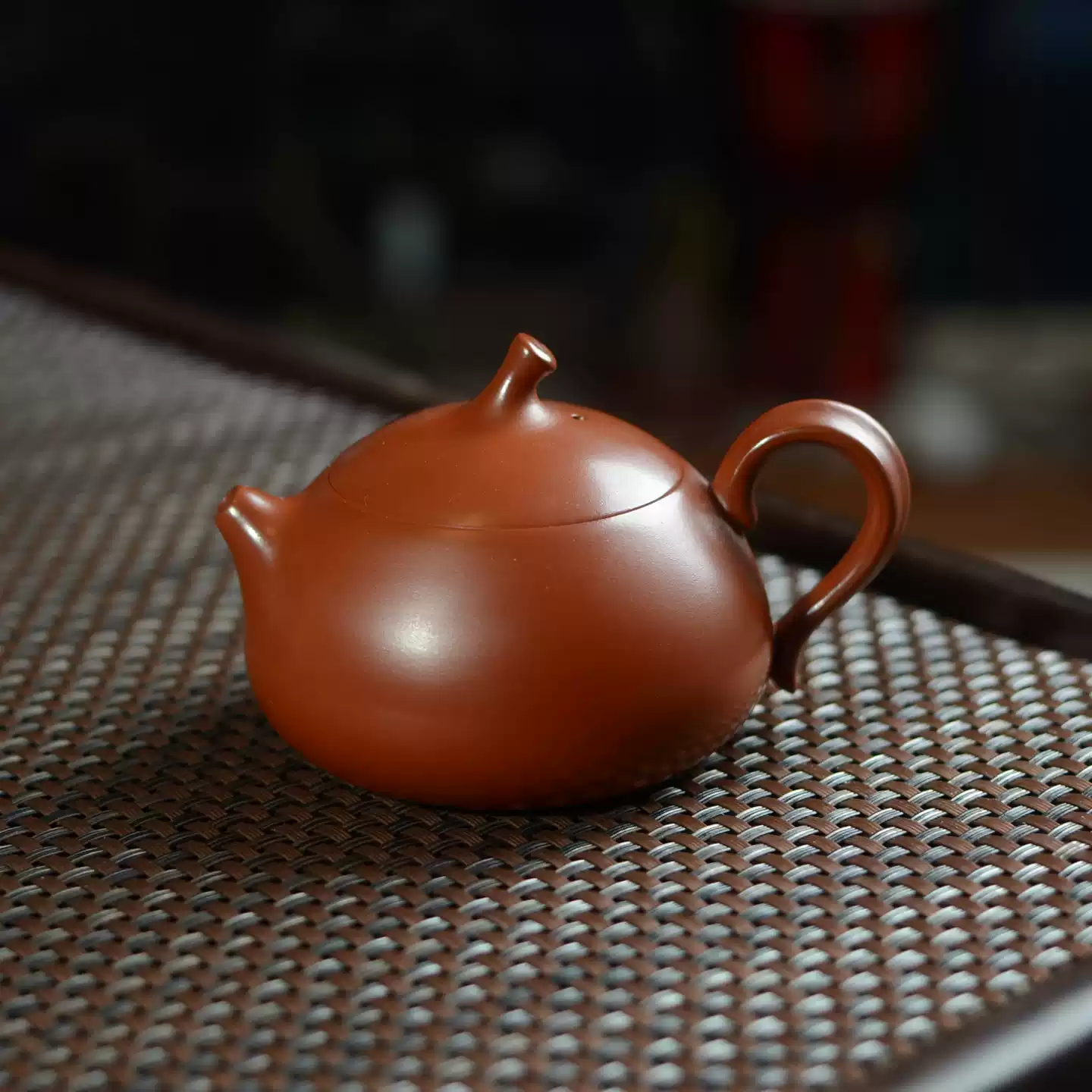 潮州手拉朱泥壶林燕复古林嬿紫砂原矿纯手工茶壶中式200CC扁西施-淘宝