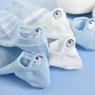 Women's socks pure cotton spring and autumn cute Japanese ladies Korean version of short socks all-match short tube shallow boat socks student ins