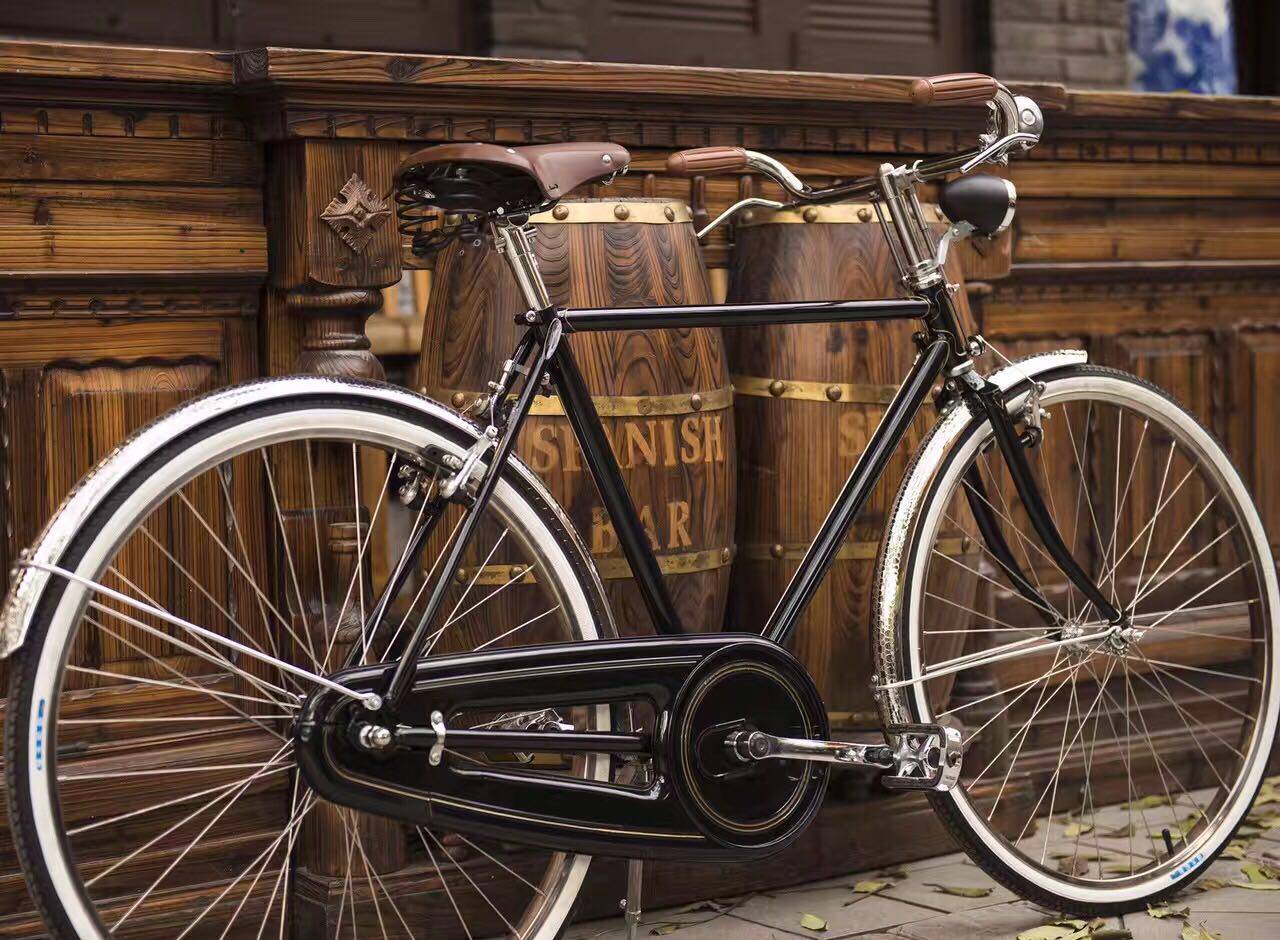 Ancient SF singing with friends single-speed car commuter old 26 classic car DIY color