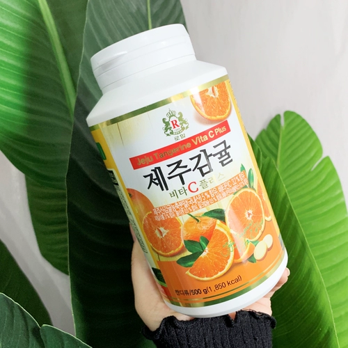 Корейские таблетки VC Citrus Orange Jeju остров витамин C Таблетки пережевывали таблетки Комплексный витамин ребенка, заказанные детей, взрослые 500 г