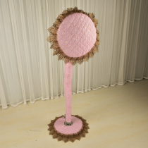 All-inclusive lace pastoral fabric electric fan cover round electric heating fan floor electric fan cover cover dust cover