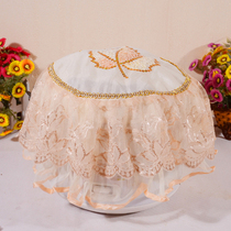 Modern computer embroidered rice cooker cover lace Oval rice cooker cover fabric pressure cooker dust cover cover custom