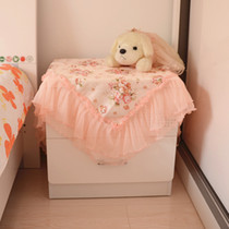 Home TV cover cloth refrigerator square cover long lace small tablecloth bedside table cover laundry Hood customized