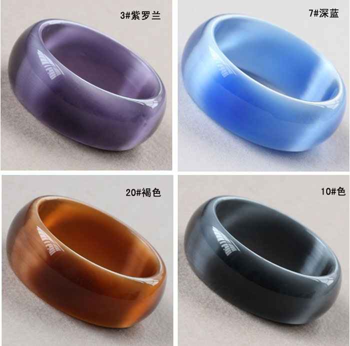 Bán vòng đeo tay opal mở rộng vòng tay pha lê dày Trang sức thời trang Hàn Quốc nhiều màu vòng tay nữ quà tặng vòng đá phong thủy