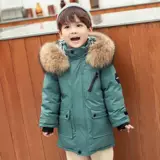 Детский пуховик, длинный костюм мальчика цветочника для мальчиков, средней длины, коллекция 2023, популярно в интернете, в западном стиле