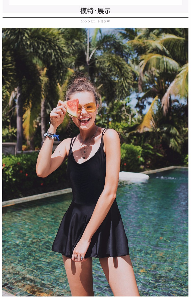 Bộ đồ bơi nữ che bụng gợi cảm kiểu dáng một mảnh, ngực nhỏ thu hút hở lưng 2018 mới của Hàn Quốc nước hoa nhỏ đồ bơi liền thân bé trai