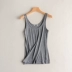 Mùa hè mới của phụ nữ dệt kim co giãn thoải mái không tay vest sling áo sơ mi mỏng giản dị D51-4 áo kiểu trung niên Áo ba lỗ