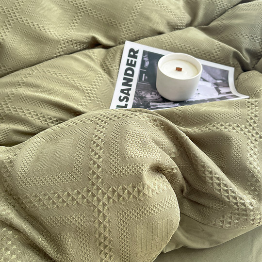 Funda de edredón cepillada simple de algodón lavado, edredón de algodón puro sin algodón de una sola pieza, funda de edredón individual para dormitorio, 150x200x230