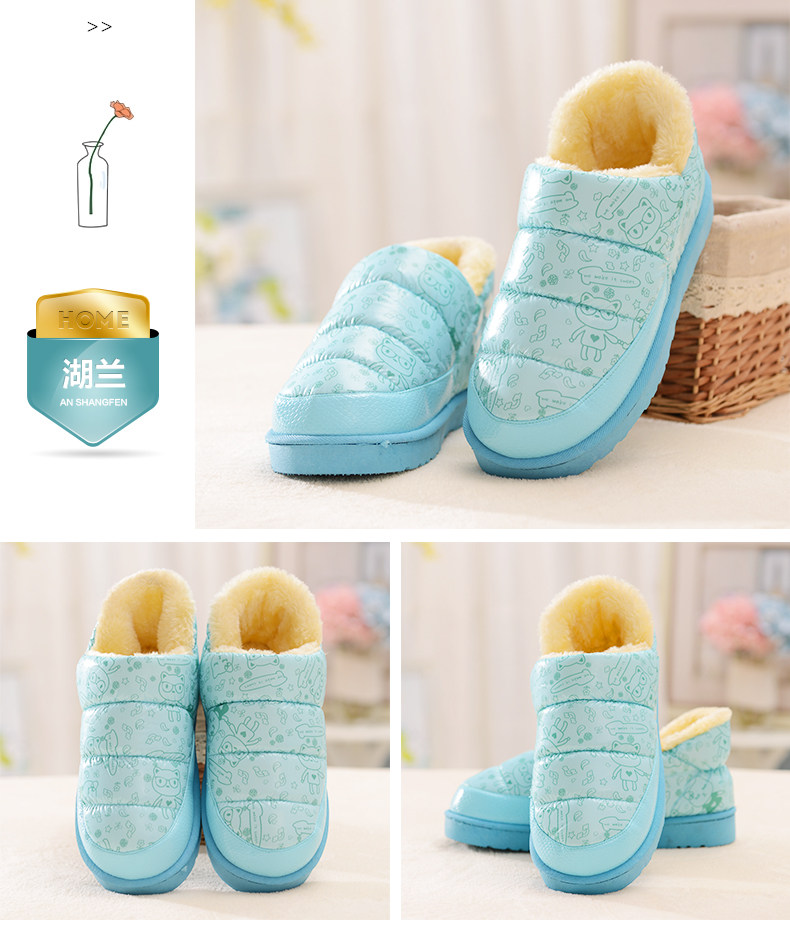 Pantoufles enfants en suède pour hiver - semelle autre - Ref 1005575 Image 23