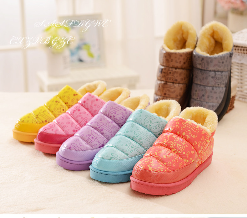 Pantoufles enfants en suède pour hiver - semelle autre - Ref 1005575 Image 9