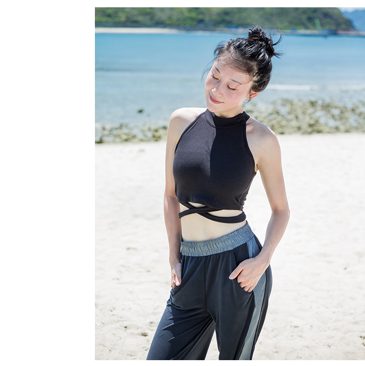 Tu sửa treo cổ áo thể thao áo ngực nữ Yoga hàng ngày chống sốc định kiến ​​đồ lót quần áo thể dục là mỏng áo zumba
