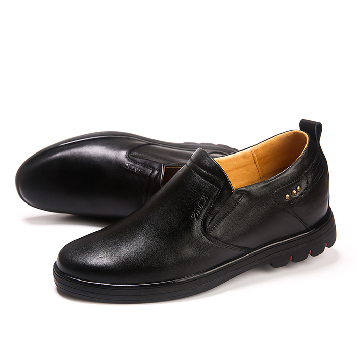 Physical and mental handicramen shoes set to make single foot leather Genuine Leather Length Foot Supplements High Shoes Interior Heightening Special High Base Shoes Man suede