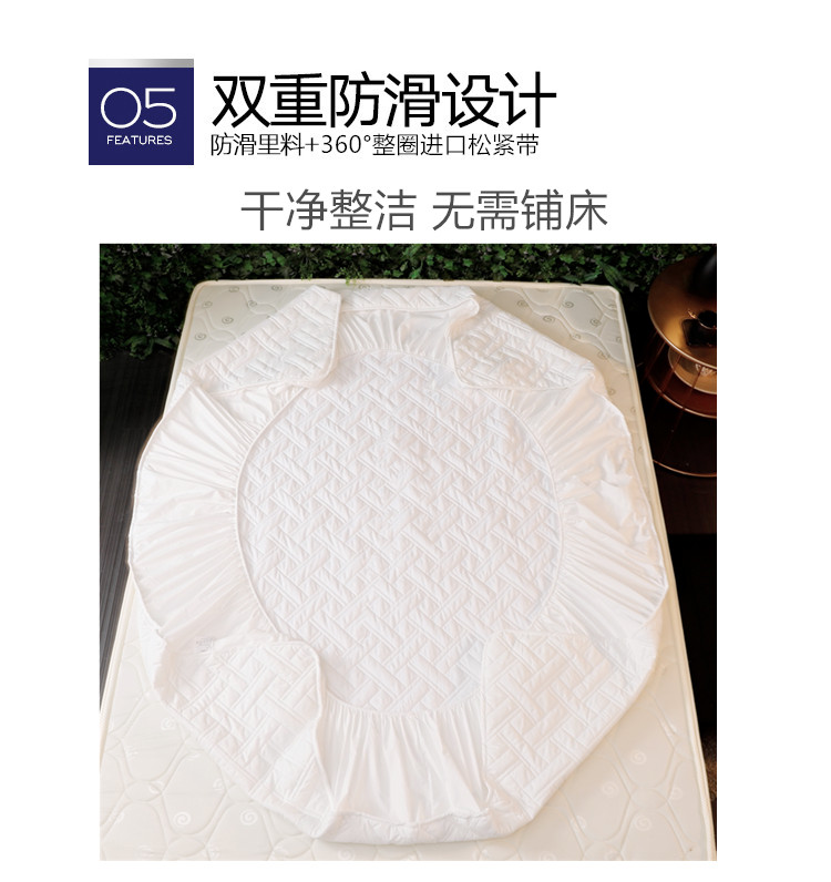 Giường bông Khăn trải giường bằng vải bông một mảnh Simmons bảo vệ chống trượt Vỏ nệm gạo 1,8m Ga phủ giường
