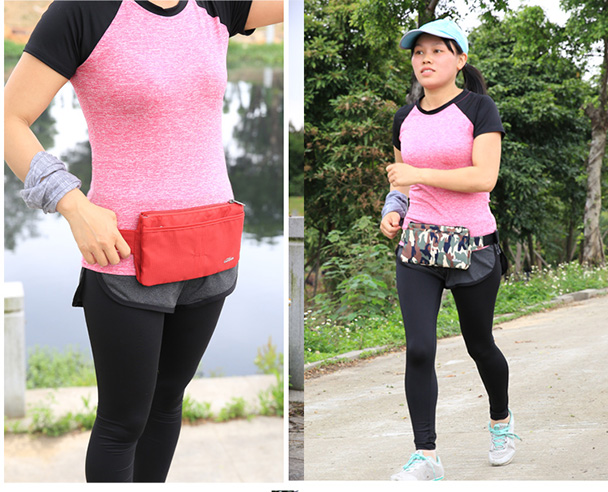 Đặc biệt hàng ngày du lịch du lịch chống trộm tài liệu hộ chiếu túi nhiều lớp ví unisex 6 inch túi đeo hông mini	