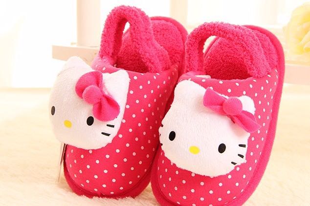 Chaussons enfants en suède HELLOKITTY - Ref 1015552 Image 16