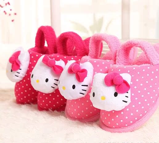 Chaussons enfants en suède HELLOKITTY - Ref 1015552 Image 6