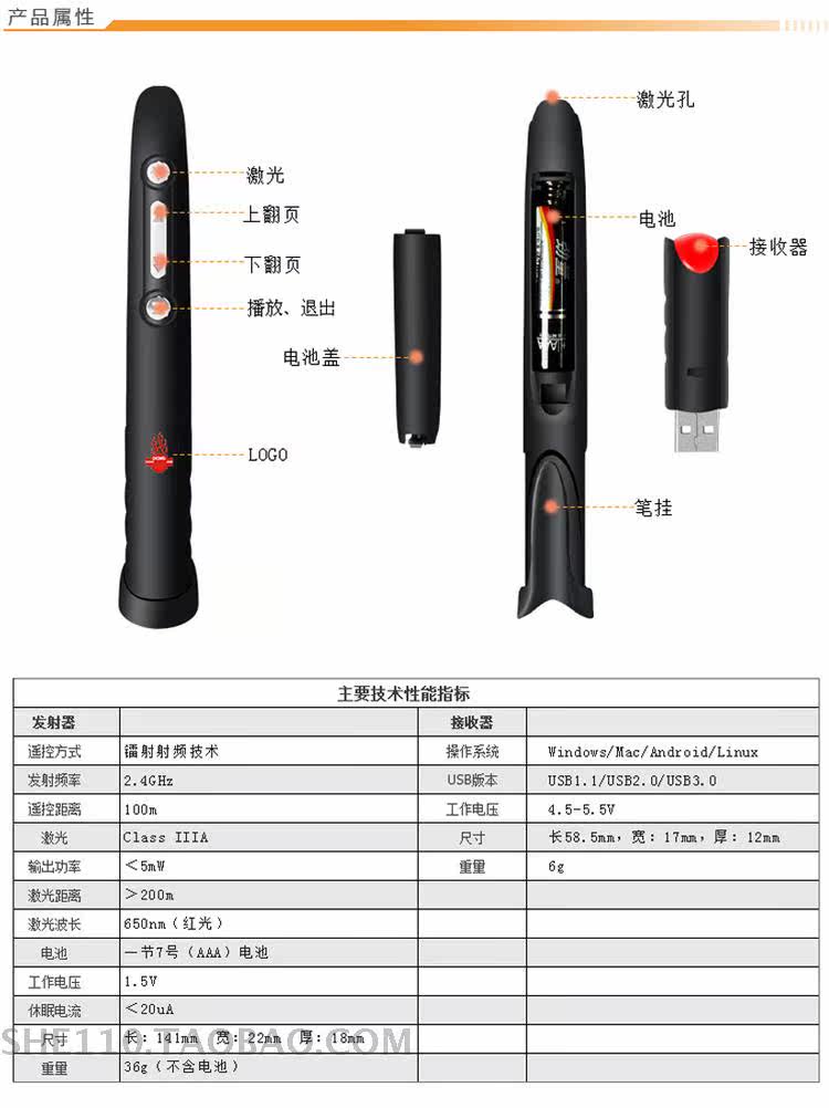 Telecommande - pointeur laser - Ref 384035 Image 8