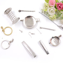 Soft clay Heat Shrinkable piece diy jewelry accessories auxiliary material spring clip business card clip brooch key chain