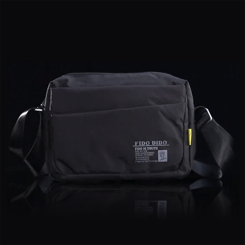 Fidudo 2021 new casual horizontal shoulder men's bag canvas sports bag waterproof nylon ladies messenger bag