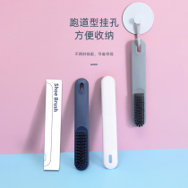Creative long handle soft wool shoe brush household multifunctional shoe washing brush simple plastic small brush multi board brush color optional