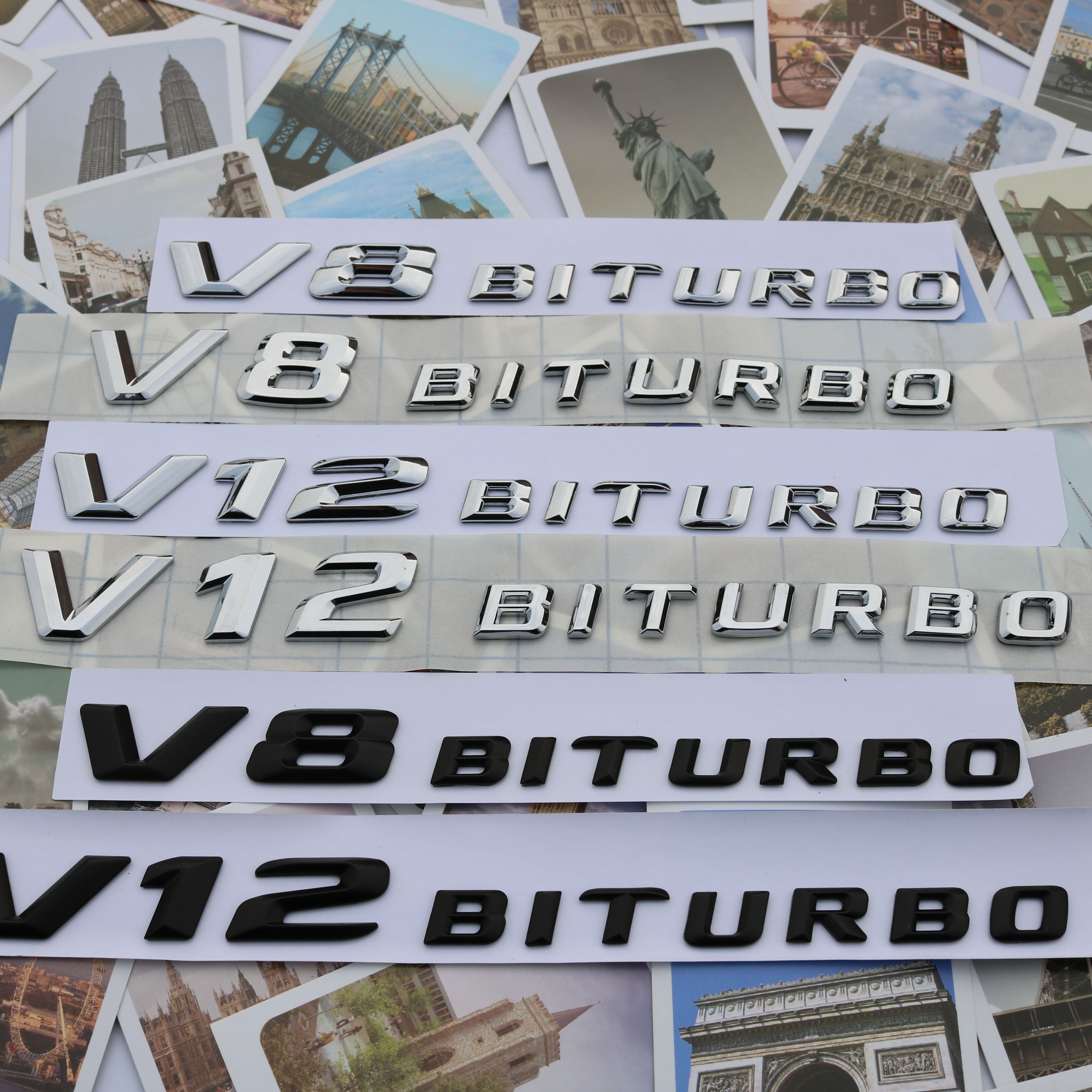 Bensercar S65 S65 CLS63 CLS63 G65 G65 AMG rear tail mark V8 V12 BITURBO side scale car sticker