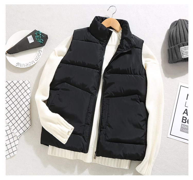 Mùa thu và mùa đông xuống áo vest cotton Phiên bản Hàn Quốc của những chiếc áo vest nam ấm áp vest vest ngang vai mạng xã hội đỏ với cùng một đoạn cotton áo khoác blazer nam hàn quốc