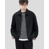 Мужская демисезонная осенняя японская весенняя короткая куртка с молнией для отдыха, облегающий крой