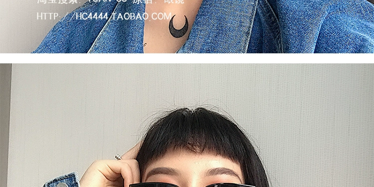 2018 mới retro kính đen vuông nam cá tính thủy triều siêu lửa kính râm lưới đỏ đường phố nữ kính burberry
