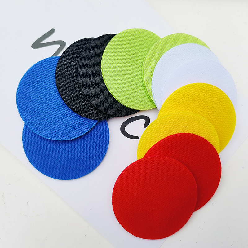 Round 5cm Non-Adhesive Velcro for Students to Attach School Badges, Sewing and Positioning, with Hook and Loop Fasteners