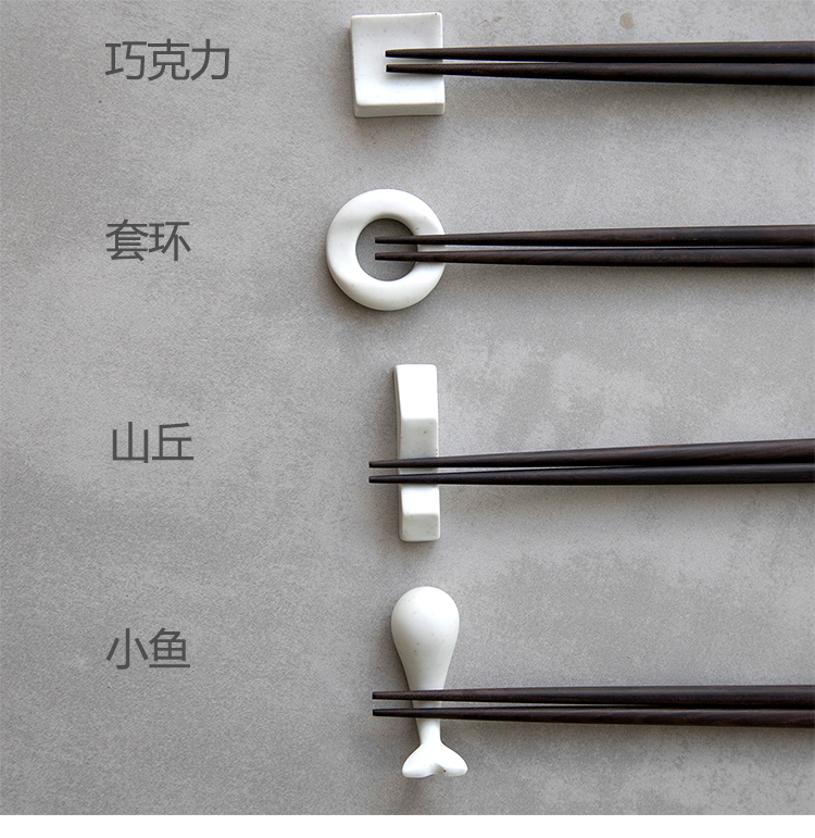 Đũa Nhật Bản bộ đồ ăn giá đỡ đồi sáng tạo đũa thiết kế ban đầu Trung Quốc gốm giữ bút đũa đũa đũa - Đồ ăn tối đĩa giấy dùng 1 lần