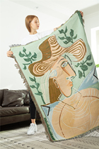Henri Matisse Matis white collar ladies tapestry decorative blanket casual blanket cover blanket
