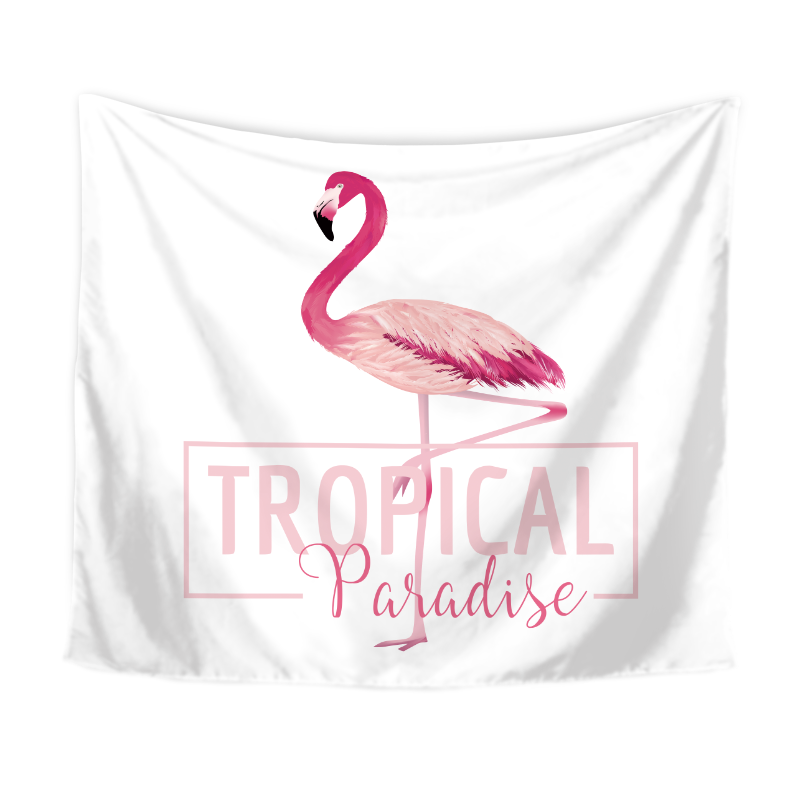 居家家掛毯掛飾掛布背景布桌布火烈鳥韓國ins臥室房間裝飾布掛毯 Yahoo奇摩拍賣