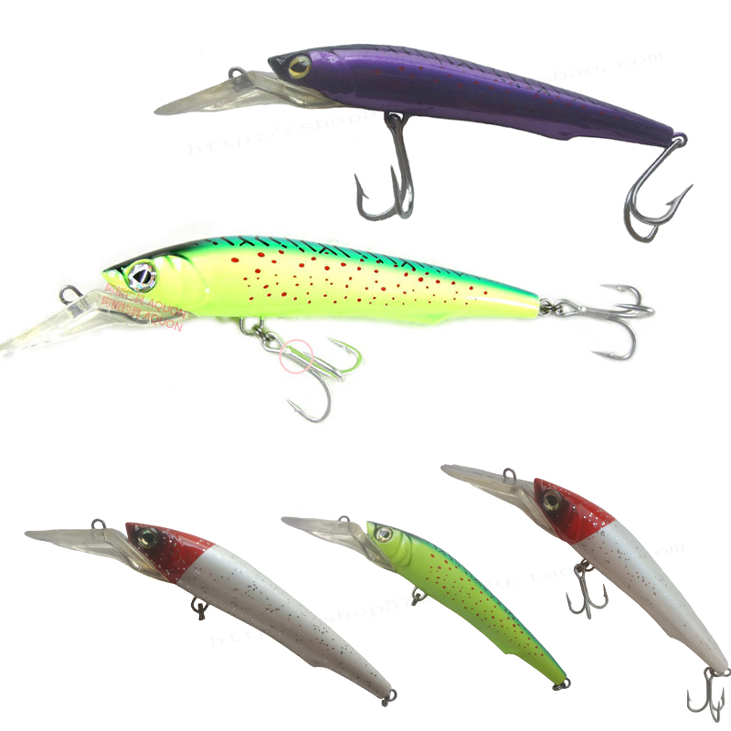 Lure fake bait deep sea big mino 18CM boat fishing trolling big lure 3 colors water depth 7~9m