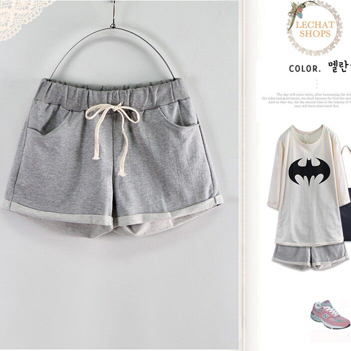 Large - yard women's clothing 2013 new simple, easy - to - waist casual sports shorts