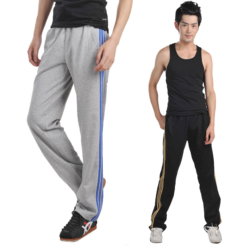 Sports pants men pants spring and autumn blue pants loose sports pants sweaters pants large - yard custom