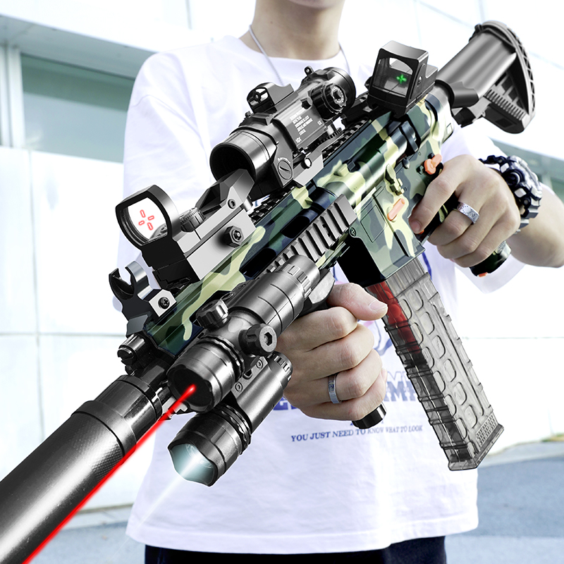 m416 hands a soft bullet robber real toy gun children's electric launcher gun eat chicken rifle big boy
