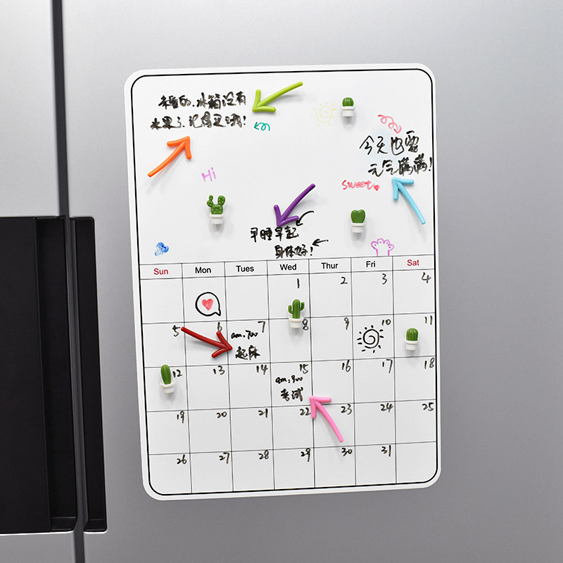 ins is simple and cute arrow balloon magnetic refrigerator plastic 3D stereo creative iron suction magnetic button