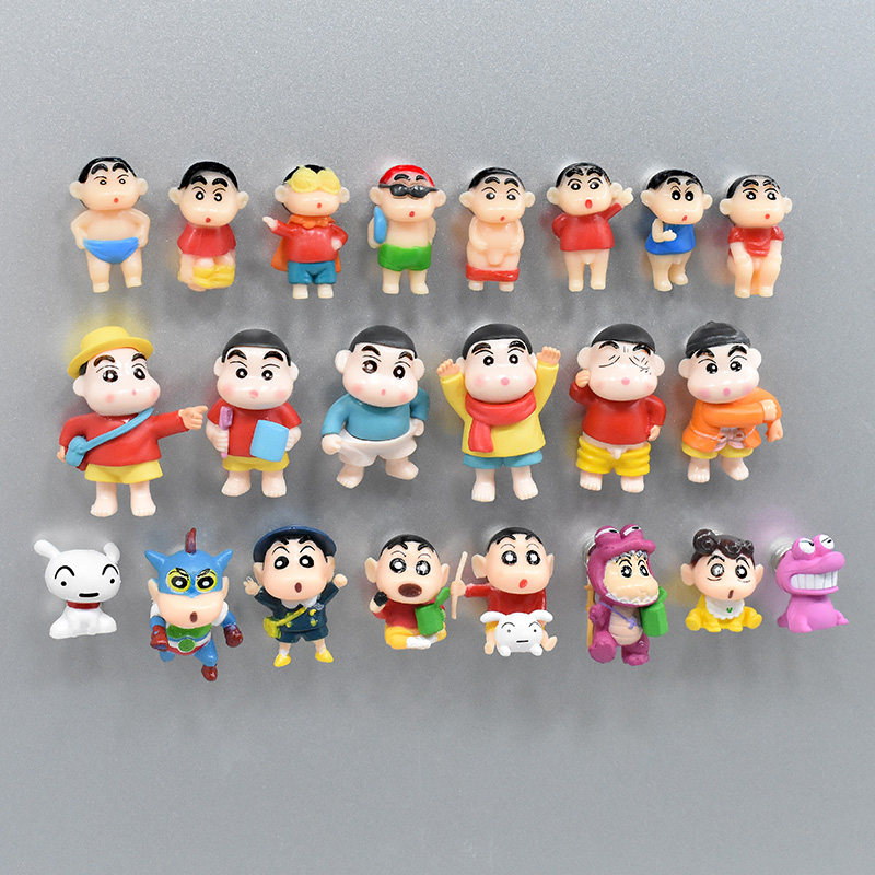 How beautiful 3d three-dimensional cartoon animation Crayon Xiaoxin Refrigerator stickers magnet photo stickers Home message stickers decorative iron stone