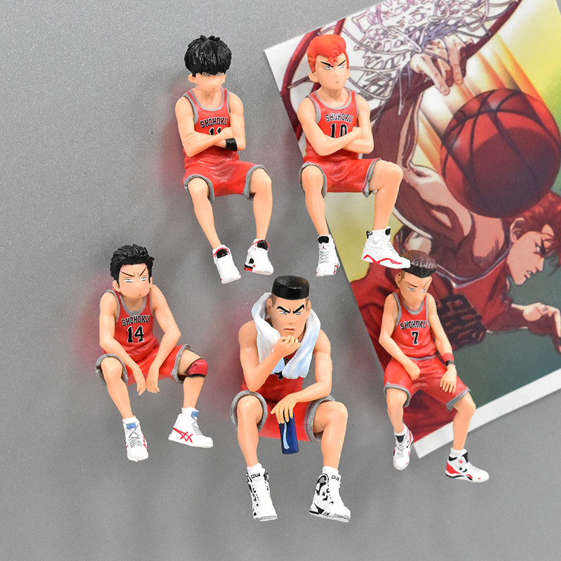 Dunk Basket Master Fridge Sticker of Xiangbei Five Tiger Cherry Wood Flowers 3d Cubic magnet Japan Cartoon Model Rat Year Gift