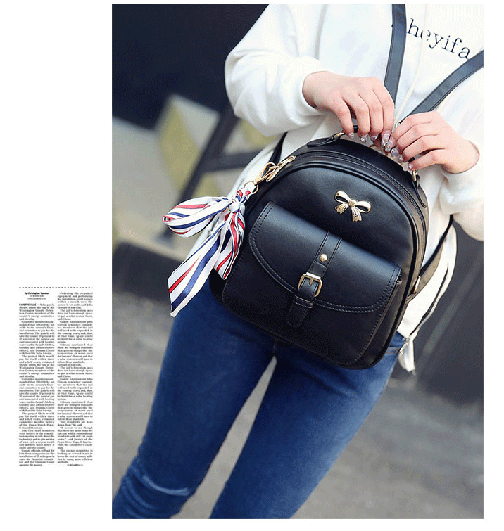 Mini ba lô nữ 2017 mới thời trang Hàn Quốc pu túi nhỏ vai thủy triều đơn vai đơn giản shop balo nữ