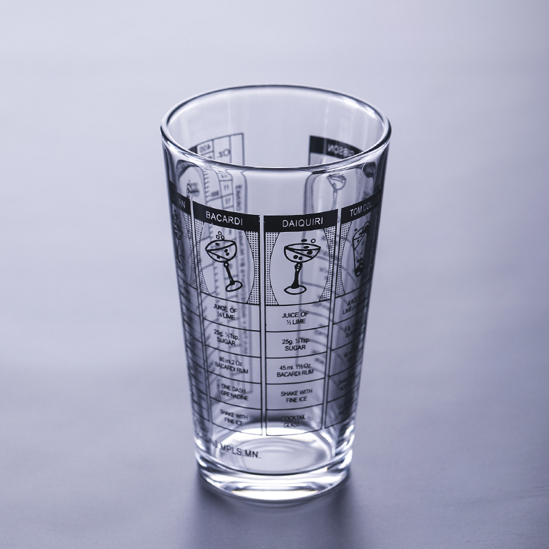 Bar legend Boston Shaker counterpart with scale Hall cup Measuring cup Bartending cup American Shaker Hall cup